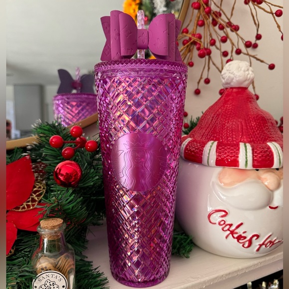 SOLD🌷💐 STARBUCKS pink magenta Valentine’s Day jeweled taffy tumbler ✨ - Picture 12 of 17